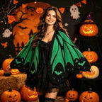 NEW Bat Black and White Knitted Shawl Cape Cardigan Women's Asymmetric Halloween Shawl Ghost Knitwear Coat Shawl