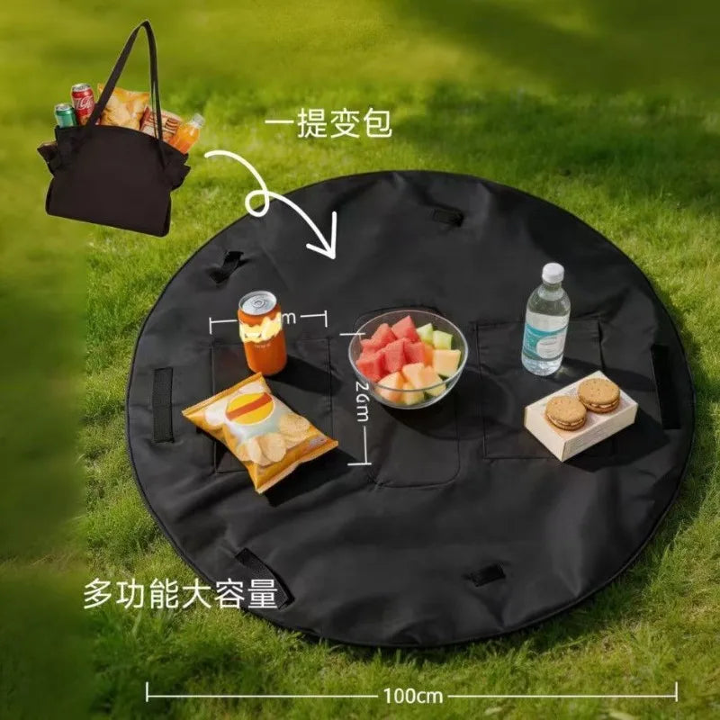 Large Capacity Foldable Waterproof Travel Organizer Bag Durable Lightweight Tote Duffel Picnic Mat for Daily Camping Picnic