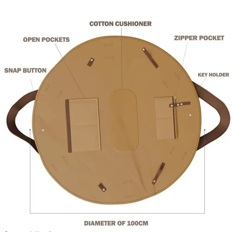 Large Capacity Foldable Waterproof Travel Organizer Bag Durable Lightweight Tote Duffel Picnic Mat for Daily Camping Picnic