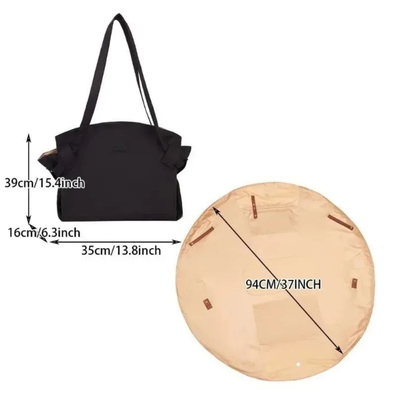Large Capacity Foldable Waterproof Travel Organizer Bag Durable Lightweight Tote Duffel Picnic Mat for Daily Camping Picnic